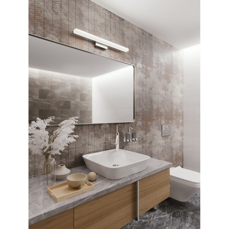 AFX Lighting Ramona LED 1 Light 36" Wall Sconce, Sn/Wh