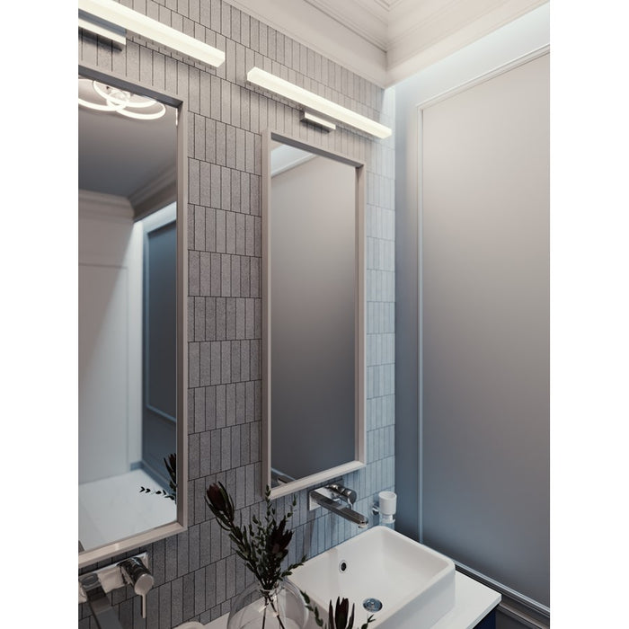 AFX Lighting Ramona LED 1 Light 36" Wall Sconce, Sn/Wh