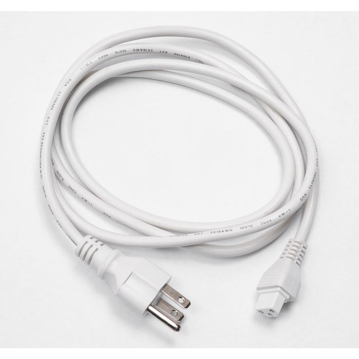 AFX Lighting Riley 5' Power Cord with 3-Prong Plug, White - RLEP60WH