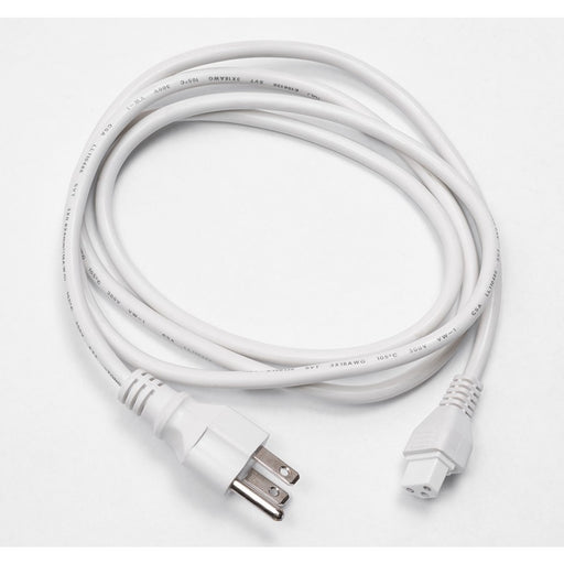 AFX Lighting Riley 5' Power Cord with 3-Prong Plug, White