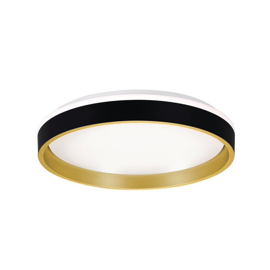 AFX Lighting Rana 1LT LED 16" Flush, Black/5CCT/120V/Frosted - RNAF16LAJD1BK