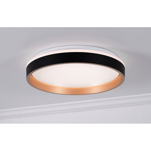 AFX Lighting Rana 1LT LED 16" Flush, Black/5CCT/120V/Frosted