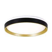 AFX Lighting Rana 1LT LED 19" Flush, Black/5CCT/120V/Frosted - RNAF19LAJD1BK