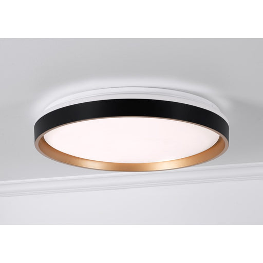 AFX Lighting Rana 1LT LED 19" Flush, Black/5CCT/120V/Frosted