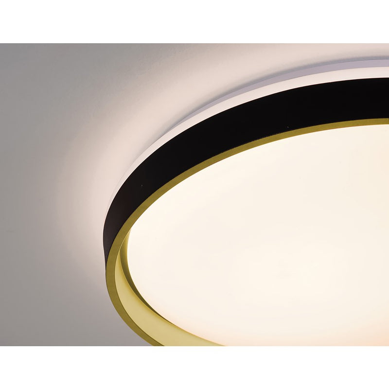 AFX Lighting Rana 1LT LED 19" Flush, Black/5CCT/120V/Frosted