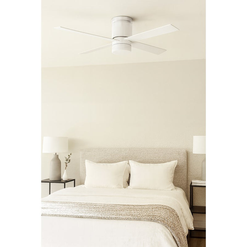 AFX Lighting Ross 1Lt 52" 4 Blade LED Ceiling Fan, WH/FR