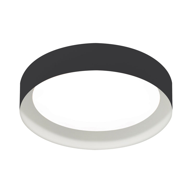 AFX Lighting Reveal 1Lt 16" Flush Mount, Black, White, White