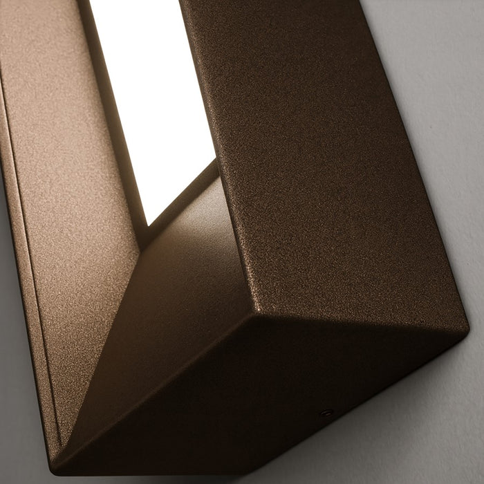AFX Lighting Rowan 1 Light 20" LED Wall Sconce, Bronze/White