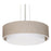 AFX Lighting Sanibel 1 Light Pendant, Satin Nickel/Jute