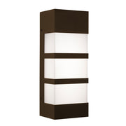 AFX Lighting State 1 Light 12" LED Outdoor Sconce, Bronze/White - SEW0412LAJUDBZ