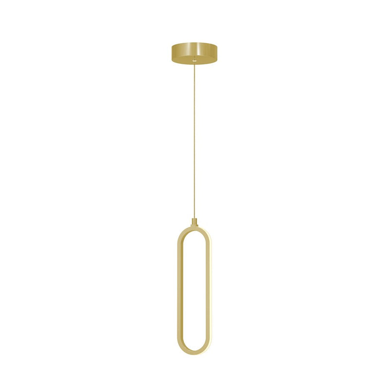 AFX Lighting Sienna 1LT 12'' 1-Light LED Pendant, Gold/White - SIEP12LAJD1GD