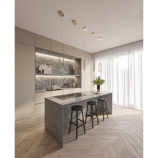 AFX Lighting Sienna 1LT 12'' 1-Light LED Pendant, Gold/White