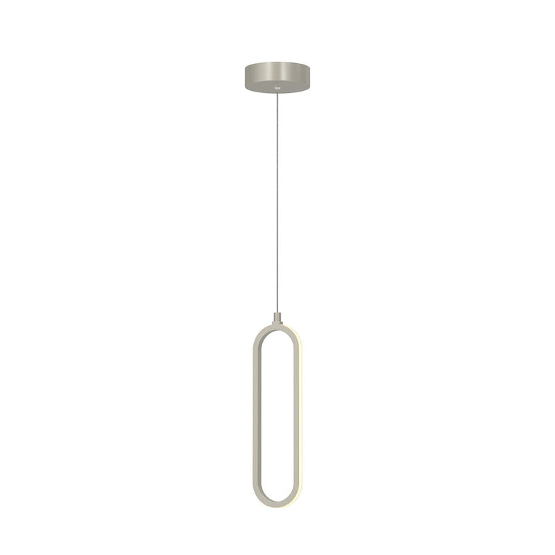 AFX Lighting Sienna 1LT 12'' 1-Light LED Pendant, Nickel/White - SIEP12LAJD1NP