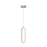 AFX Lighting Sienna 1LT 12'' 1-Light LED Pendant, Nickel/White - SIEP12LAJD1NP