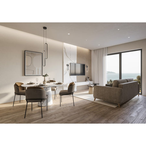 AFX Lighting Sienna 2LT 24'' 2-Light LED Pendant, BK/WH