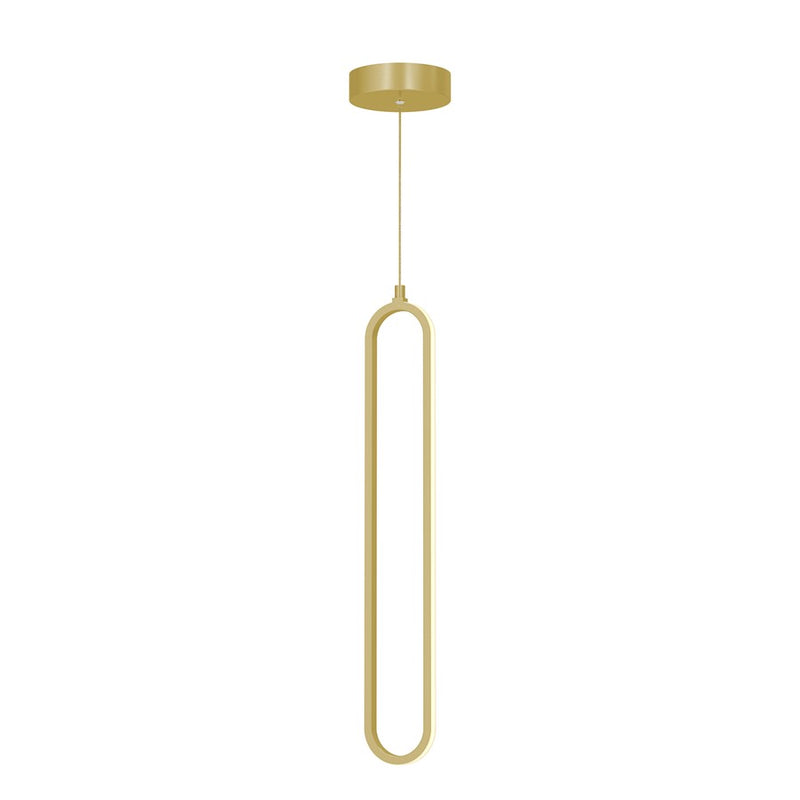 AFX Lighting Sienna 1LT 24'' 1-Light LED Pendant, Gold/White - SIEP24LAJD1GD