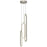 AFX Lting Sienna 3-Lt LED Pendant, Nickel/White - SIEP99LAJD1NPRND3
