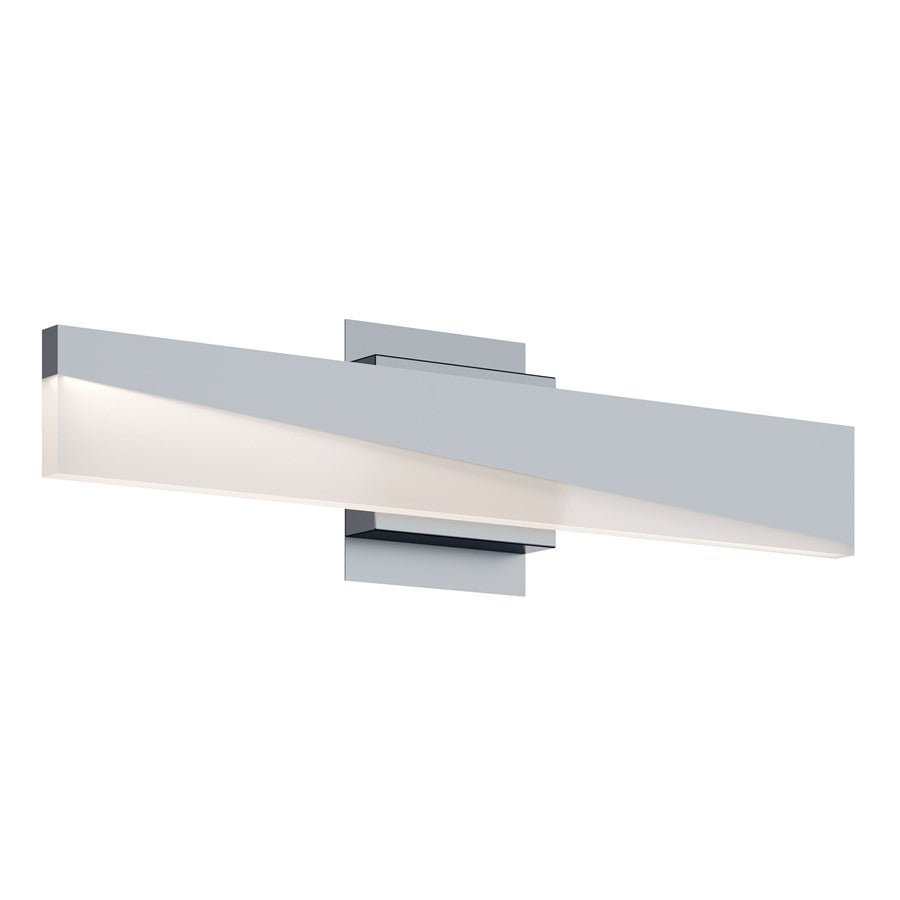 AFX Lighting Slant 1 Light 24" LED Vanity, Nickel/Frosted