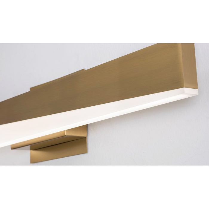 AFX Lighting Slant 1 Light 36" LED Vanity, Brass/Frosted