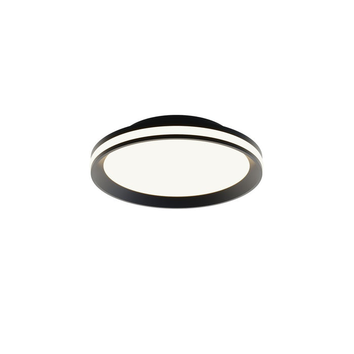 AFX Lighting Sona 1LT 12'' LED Flush Mount, Black/White - SNAF12LAJD1BK