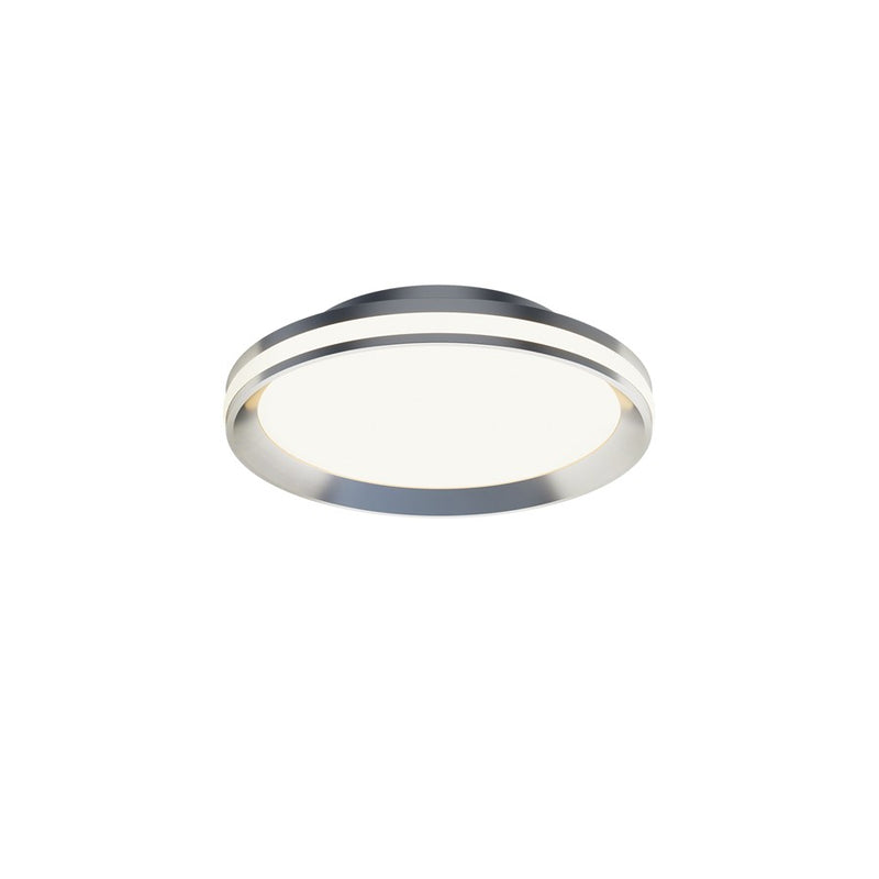 AFX Lighting Sona 1LT 12'' LED Flush Mount, Satin Nickel/White - SNAF12LAJD1SN