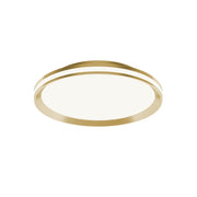 AFX Lighting Sona 1LT 16'' LED Flush Mount, Satin Brass/White - SNAF16LAJD1SB