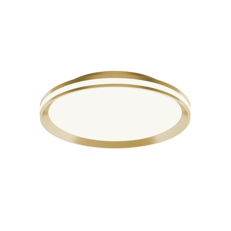 AFX Lighting Sona 1LT 16'' LED Flush Mount, Satin Brass/White - SNAF16LAJD1SB