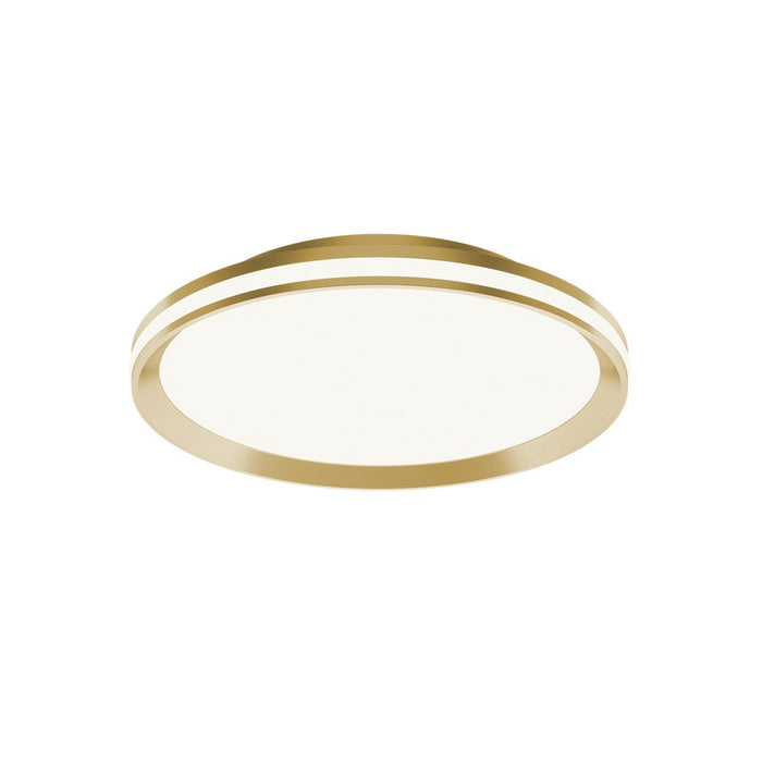 AFX Lighting Sona 1LT 16'' LED Flush Mount, Satin Brass/White - SNAF16LAJD1SB