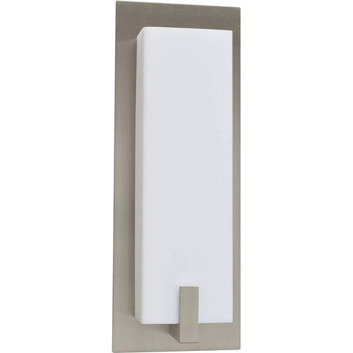 AFX Lighting Sinclair LED Sconce, Satin Nickel/White
