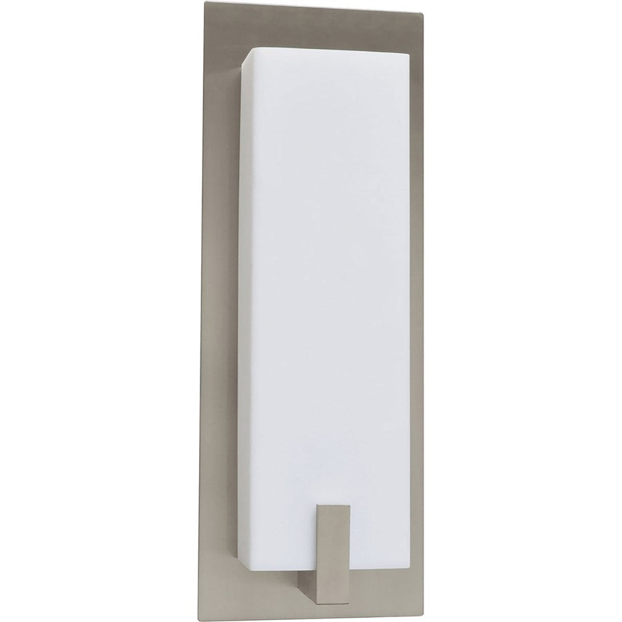 AFX Lighting Sinclair LED Sconce, Satin Nickel/White