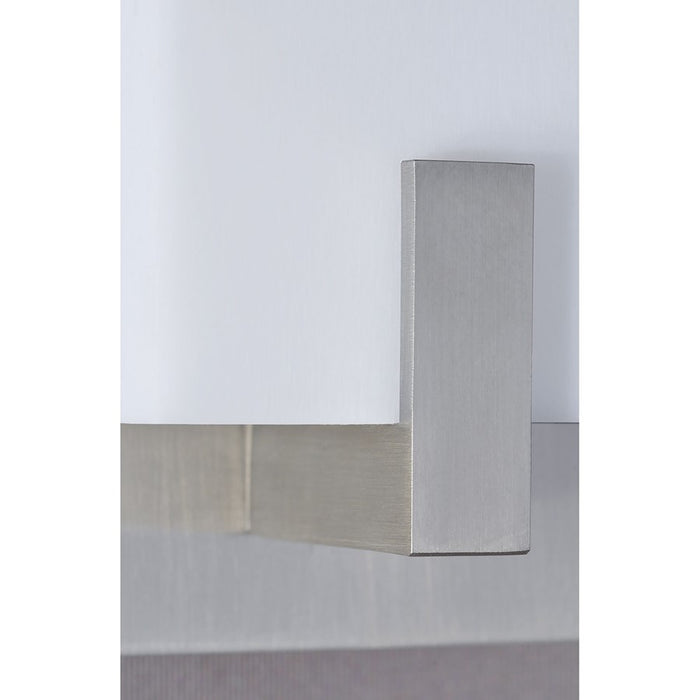 AFX Lighting Sinclair LED Sconce, Satin Nickel/White