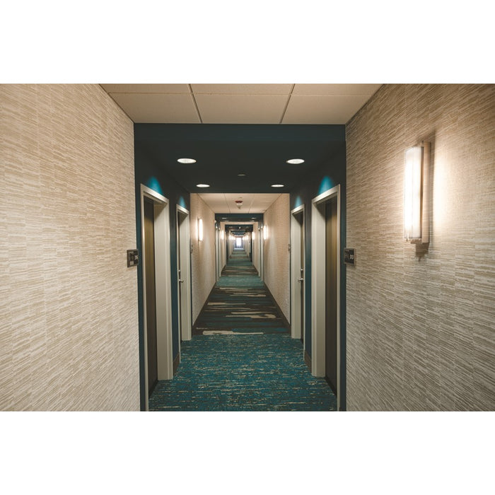 AFX Lighting Sinclair LED Sconce, Satin Nickel/White