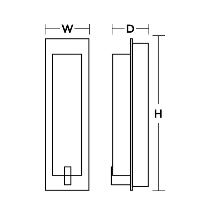 AFX Lighting Sinclair LED Sconce, Satin Nickel/White