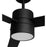 AFX Lighting Santo 1Lt 52" 3 Blade LED Ceiling Fan, BK/FR