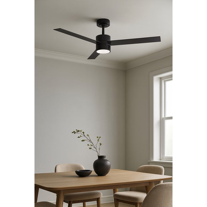 AFX Lighting Santo 1Lt 52" 3 Blade LED Ceiling Fan, BK/FR