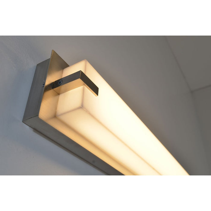 AFX Lighting Sinclair LED Vanity, Satin Nickel/White