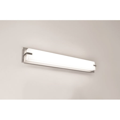 AFX Lighting Sinclair LED Vanity, Satin Nickel/White
