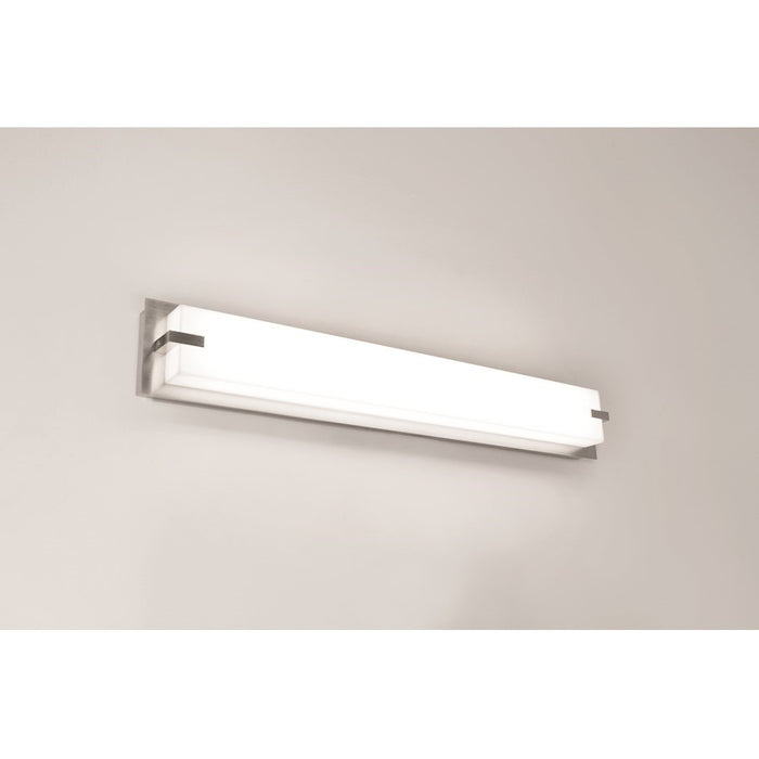 AFX Lighting Sinclair LED Vanity, Satin Nickel/White