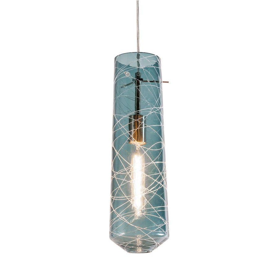 AFX Lighting Spun Pendant, Satin Nickel