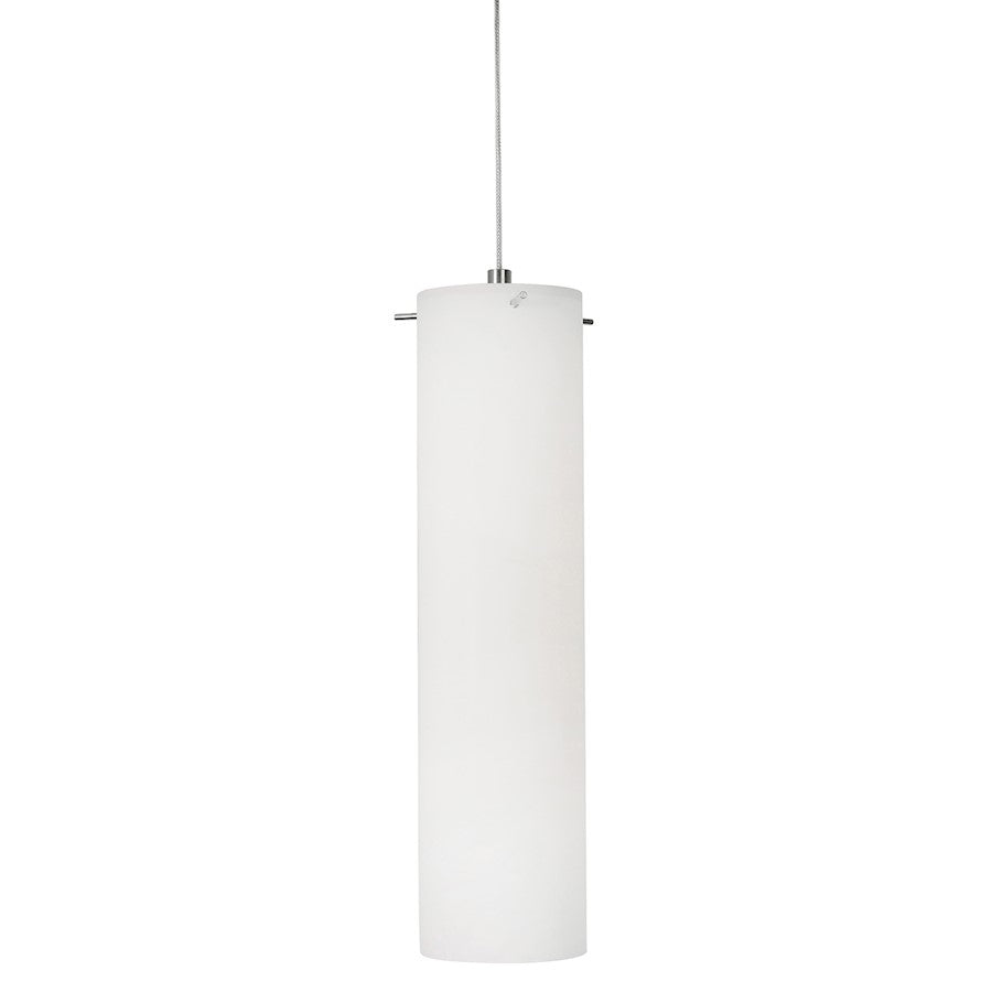 AFX Lighting Soho 1 Light 4" LED Pendant, Satin Nickel/White - SSP04LAJUDSNWH