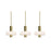 AFX Lighting Sydney 3Lt Linear Pendant, Antique Brass/White - SYDP10LAJUDLBLNR3