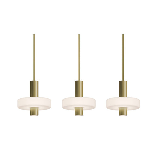 AFX Lighting Sydney 3Lt Linear Pendant, Antique Brass/White - SYDP10LAJUDLBLNR3