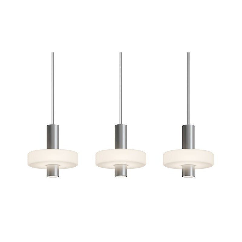 AFX Lighting Sydney 3Lt Linear Pendant, Nickel/White - SYDP10LAJUDSNLNR3