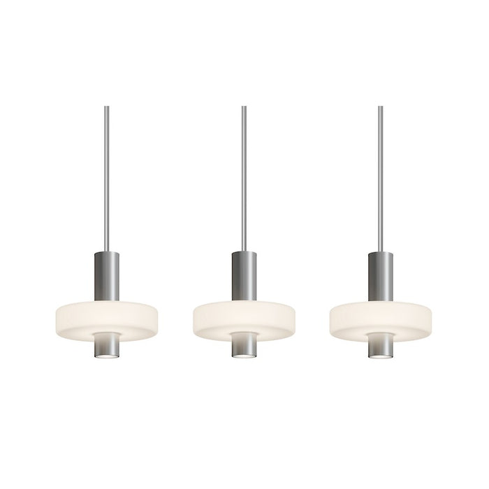 AFX Lighting Sydney 3Lt Linear Pendant, Nickel/White - SYDP10LAJUDSNLNR3