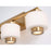 AFX Lighting Sydney 3 Light 21" LED Vanity, Brass/White