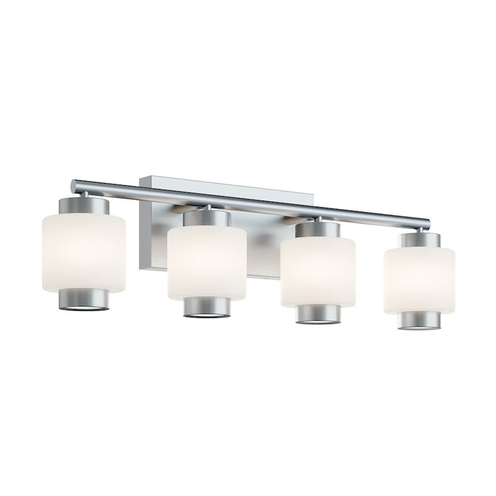 AFX Lighting Sydney 4 Light 28" LED Vanity, Satin Nickel/White - SYDV2807LAJUDSN