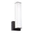 AFX Lighting Tad 1 Light Black Wall Sconce, Black/Frosted - TADS0514LAJUDBK