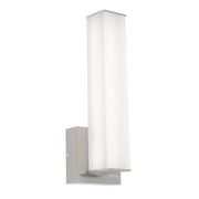 AFX Lighting Tad 1Lt 14" LED Wall Sconce, Nickel/Frosted - TADS0514LAJUDSN
