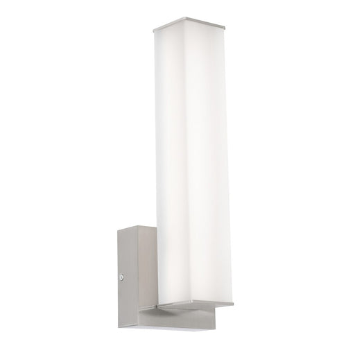 AFX Lighting Tad 1Lt 14" LED Wall Sconce, Nickel/Frosted - TADS0514LAJUDSN