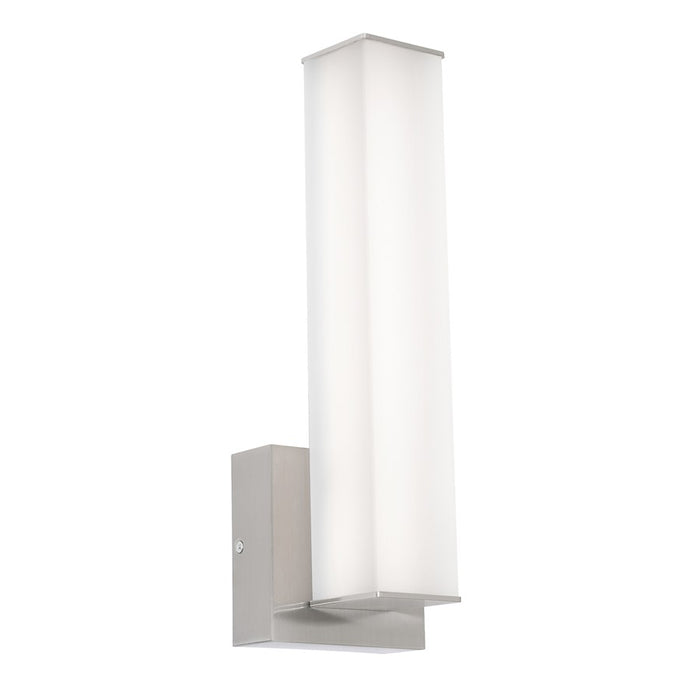 AFX Lighting Tad 1Lt 14" LED Wall Sconce, Nickel/Frosted - TADS0514LAJUDSN